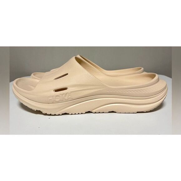 Hoka One One Ora Recovery Slide 3 Men's Sz 8 Vanilla Cream Sandals Women’s Sz 10 - Picture 8 of 11